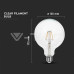 E27 6W  Filament LED крушка G125