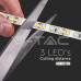 LED лента 12V 3528-60led/m, влагозащитена IP65, бяла 