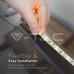 LED лента 12V 3528-60led/m, влагозащитена IP65, бяла 