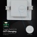 LED мини панел 18W CREE CHIP за вграден монтаж, 3 в 1, квадратен