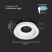 18W LED луна BRIDGELUX 3в1, бял/черен ринг