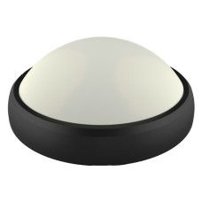 LED плафониера 12W IP65 кръг, черна