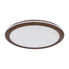 LED плафон 36W дърво&бяло, с 2.4G дистанционно управление, CCT: 3 в 1