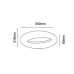 LED стенна лампа 9W IP65, черно тяло, 3000К