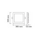 24W LED ПАНЕЛ Premium SAMSUNG CHIP КВАДРАТ 24W LED ПАНЕЛ Premium SAMSUNG CHIP КВАДРАТ
