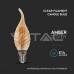 E14 4W Filament LED КРУШКА КЕНДЪЛ ПЛАМЪК СПИРАЛА AMBER