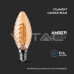 E14 4W Filament LED КРУШКА КЕНДЪЛ СПИРАЛА AMBER