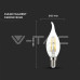 E14 4W Filament LED КРУШКА КЕНДЪЛ ПЛАМЪК
