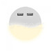 LED нощна лампа за контакт кръгла с USB LED нощна лампа за контакт кръгла с USB