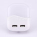 LED нощна лампа за контакт квадрат с USB 