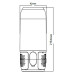 2*3W LED Лампа Колона USB + TF Слот