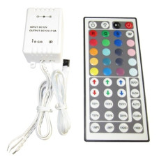 IR контролер за RGB LED лента 44 бутона, 5-24V, 3 x 2A IR контролер за RGB LED лента 44 бутона, 5-24V, 3 x 2A