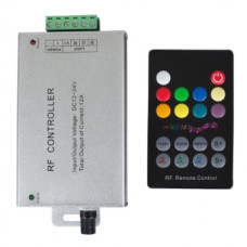 RF музикален контролер за RGB LED осветление 5-24V, 3 x 4A 